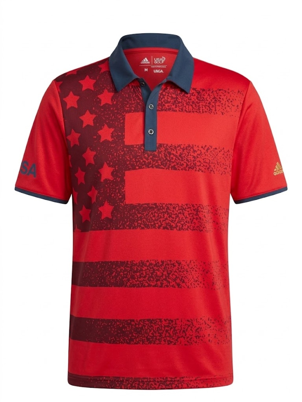 Adidas Golf "USA Golf" Patriotic Short-Sleeve Polo 1128